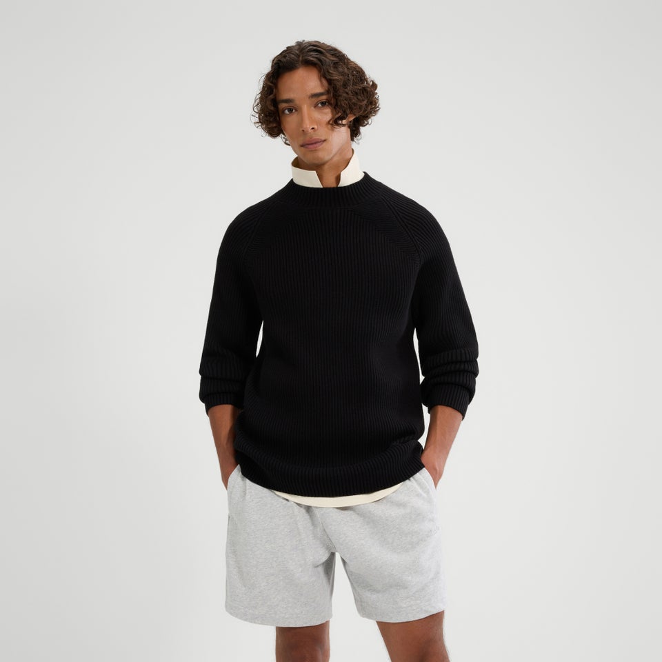 Men's Bruciate Knitted Jumper Black
