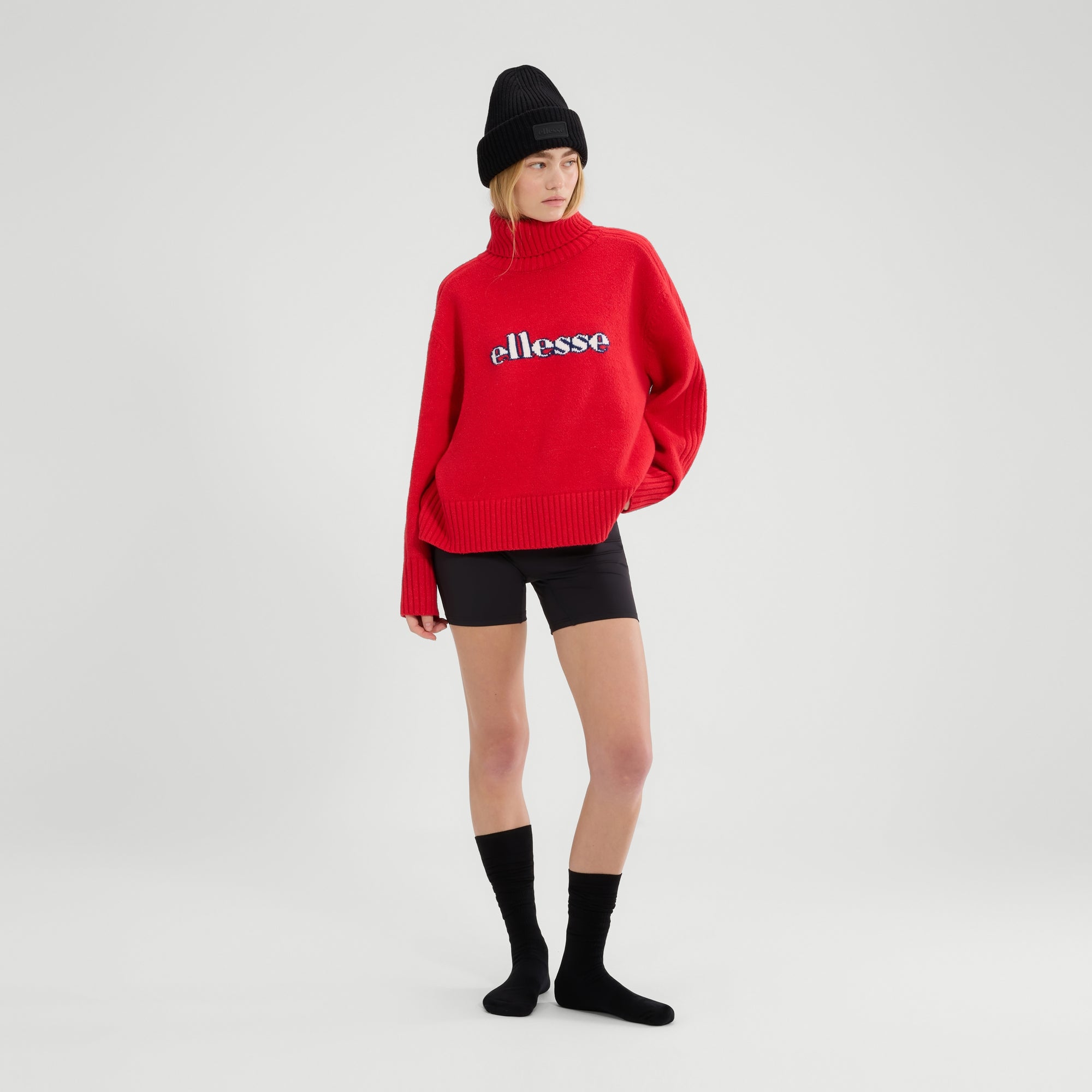 Women's Fascuno Oversized Knit Red | ellesse UK