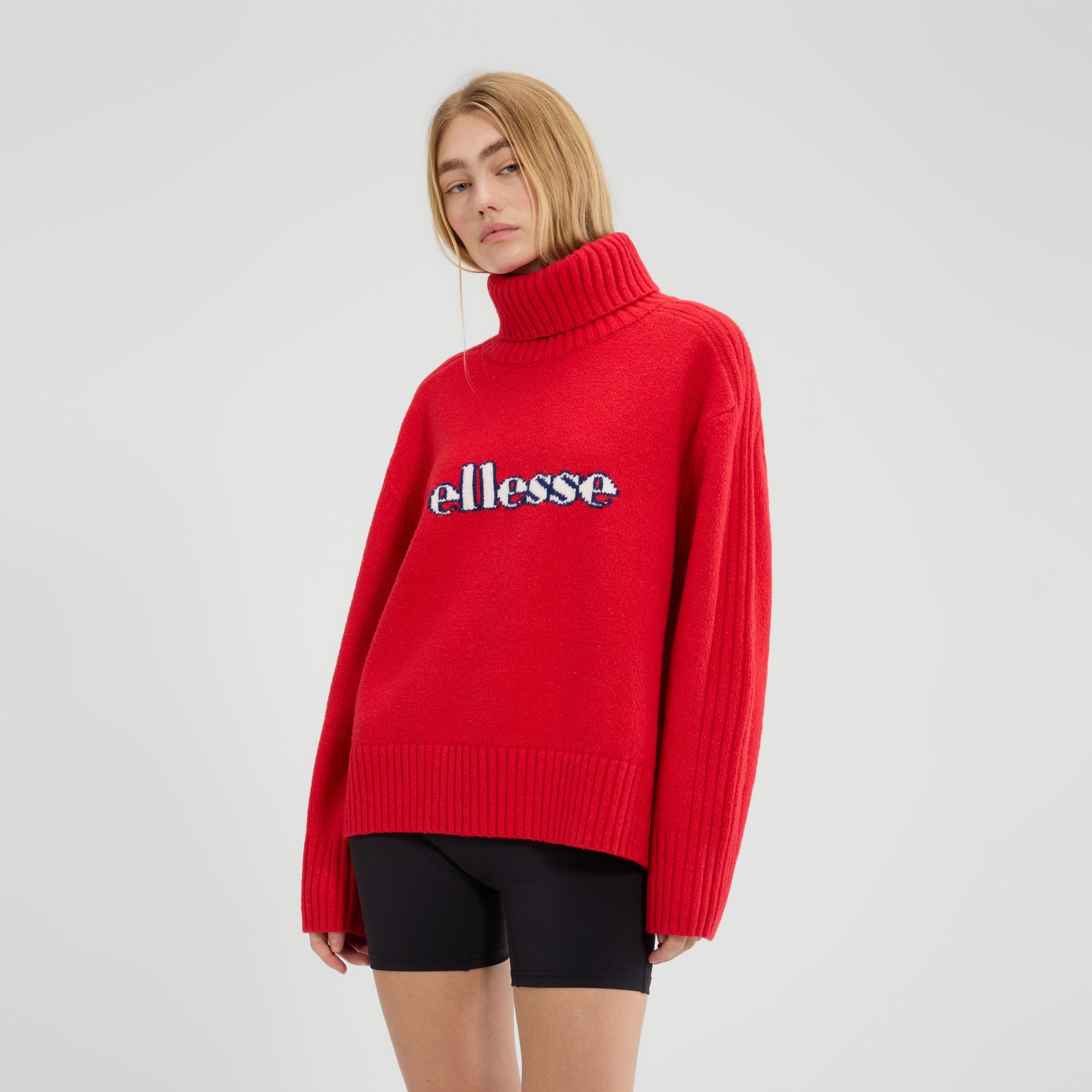 Women's Fascuno Oversized Knit Red | ellesse UK