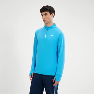 Langärmeliges T-Shirt Musica mit 1/4-Reißverschluss für Herren Blau