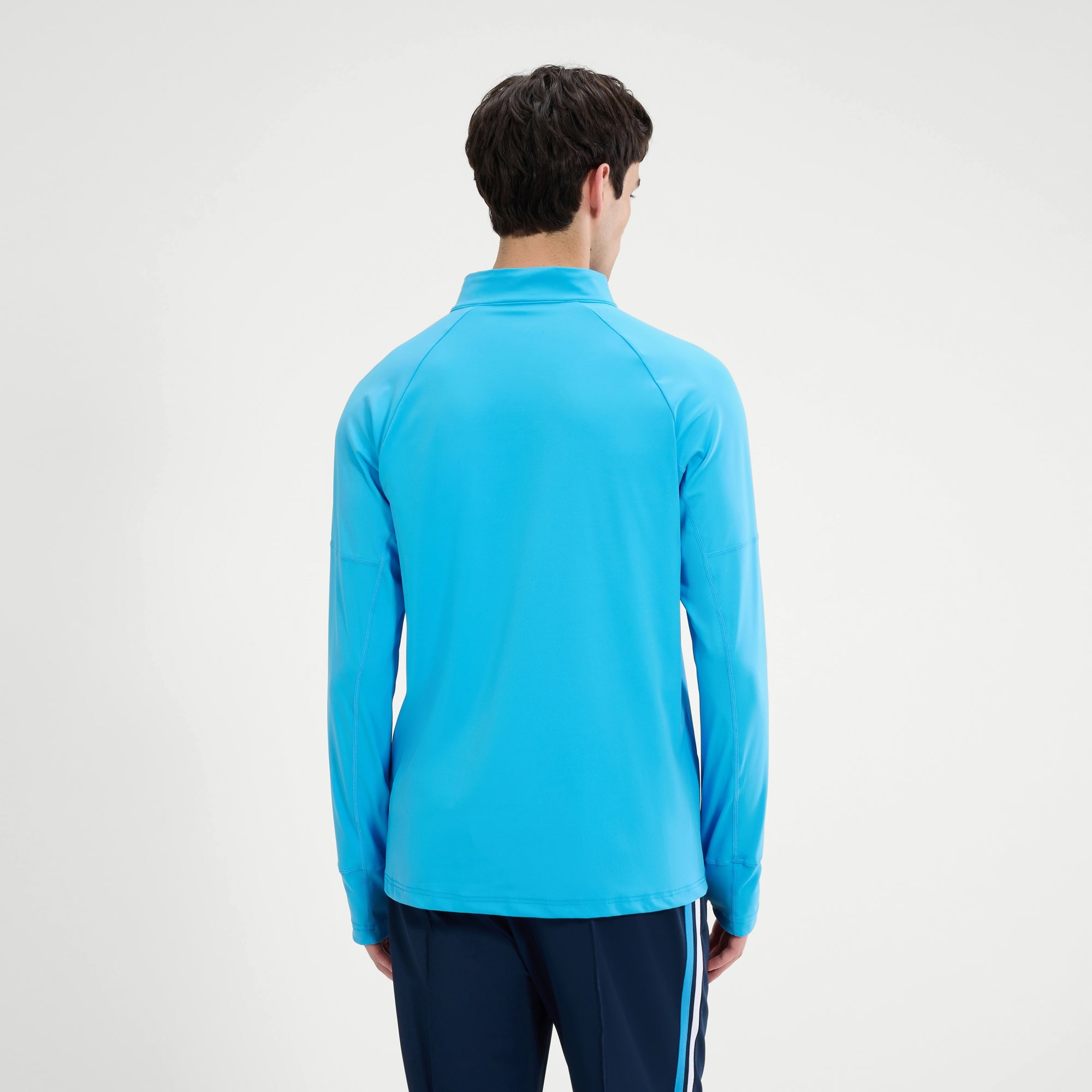 Men's Musica 1/4 Zip Long Sleeve Tee Blue | ellesse UK