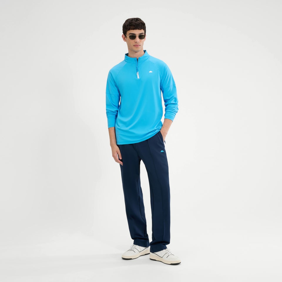 Men's Musica 1/4 Zip Long Sleeve Tee Blue