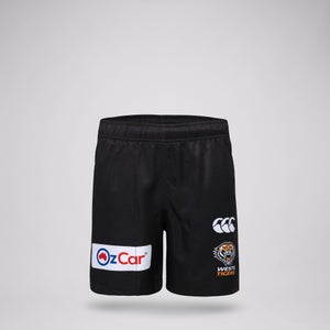 WESTS TIGERS TRAINING SHORT K BLACK - 4YR