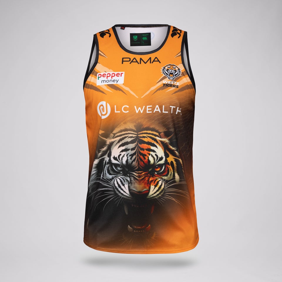 WESTS TIGERS 2026 ADULT TRAINING SINGLET