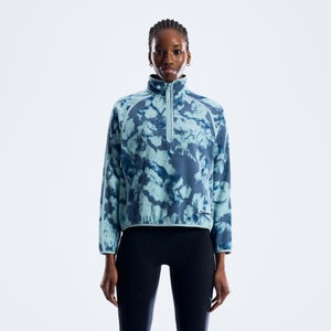 Bamburgh Half-Zip Fleece für Damen - Hellblau/Grau