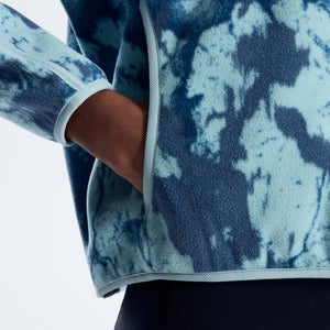 Bamburgh Half-Zip Fleece für Damen - Hellblau/Grau