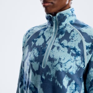 Bamburgh Half-Zip Fleece für Damen - Hellblau/Grau