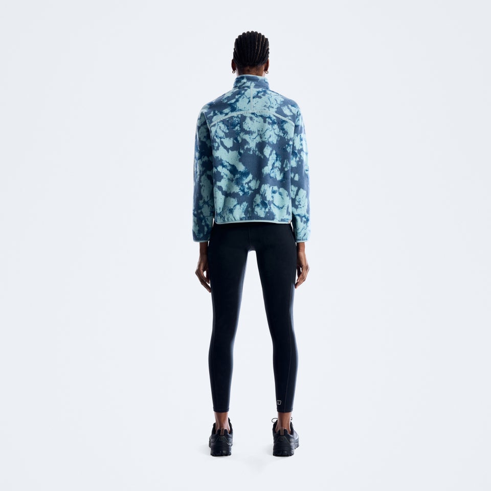 Bamburgh Half-Zip Fleece für Damen - Hellblau/Grau