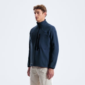 Men's Big Wall Half Zip - Blue