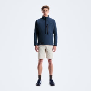 Men's Big Wall Half Zip - Blue