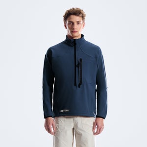 Men's Big Wall Half Zip - Blue
