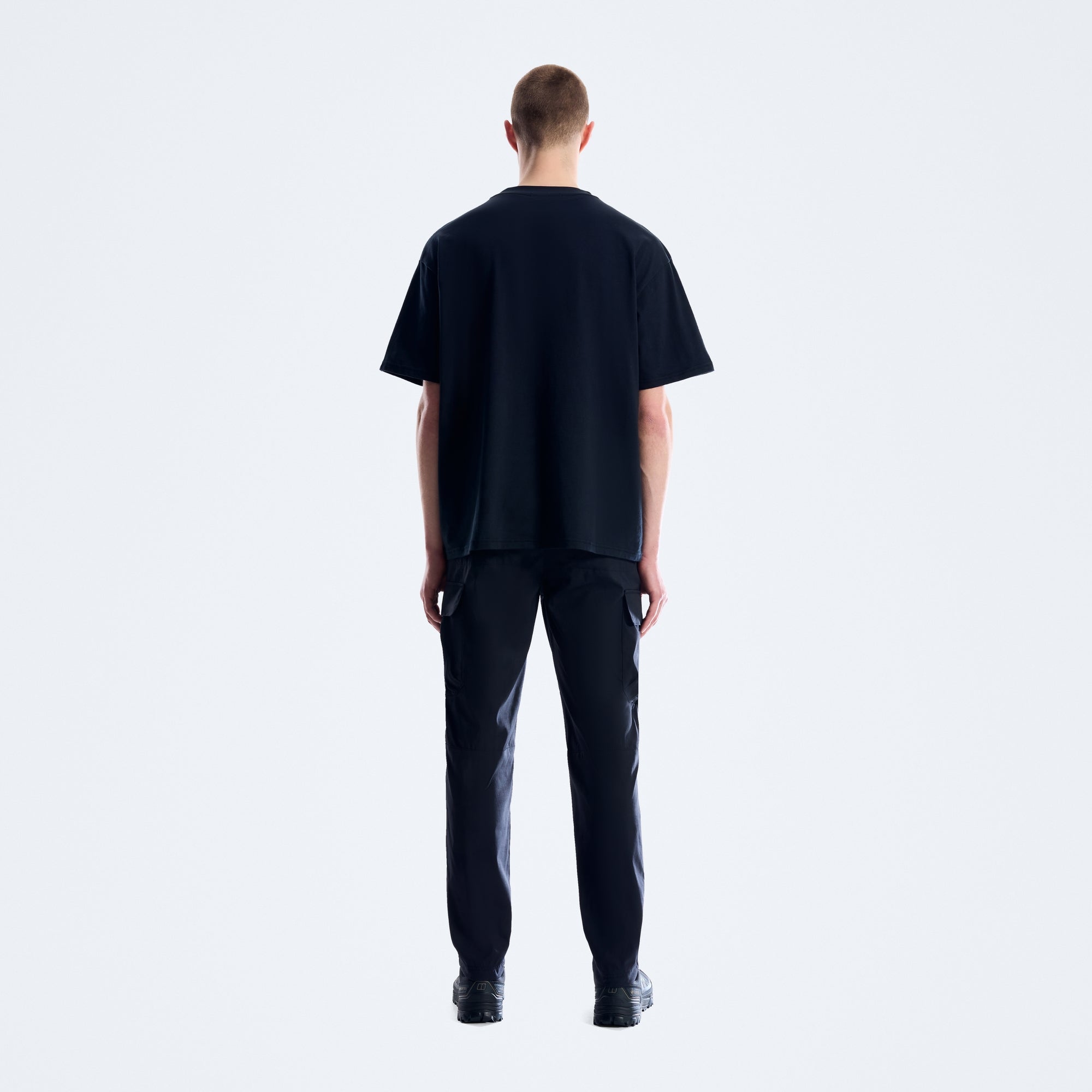 Geo Landscape Tee für Herren - Schwarz