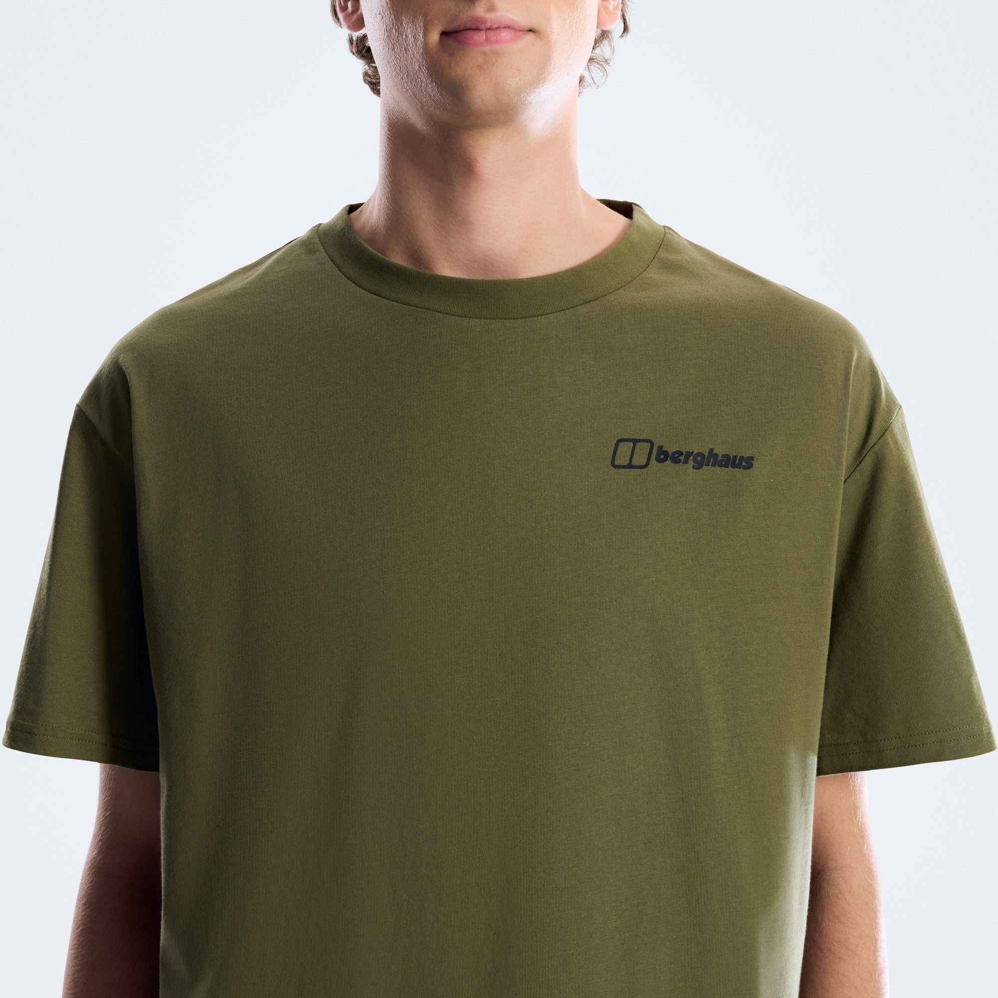 Geo Mountain Tee für Herren - DunkelGrün