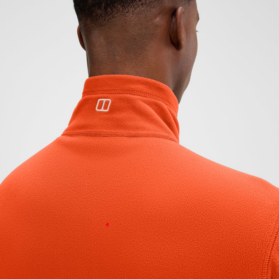 Men's Prism Micro Half Zip Polartec Fleece - Orange