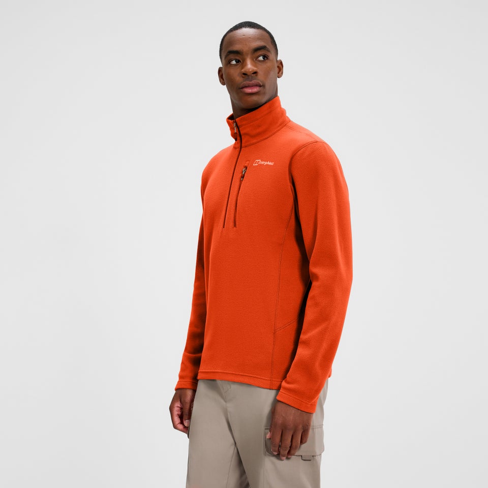 Men's Prism Micro Half Zip Polartec Fleece - Orange