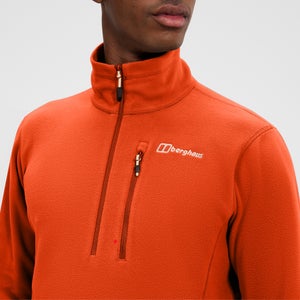 Men's Prism Micro Half Zip Polartec Fleece - Orange