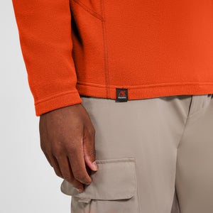 Men's Prism Micro Half Zip Polartec Fleece - Orange