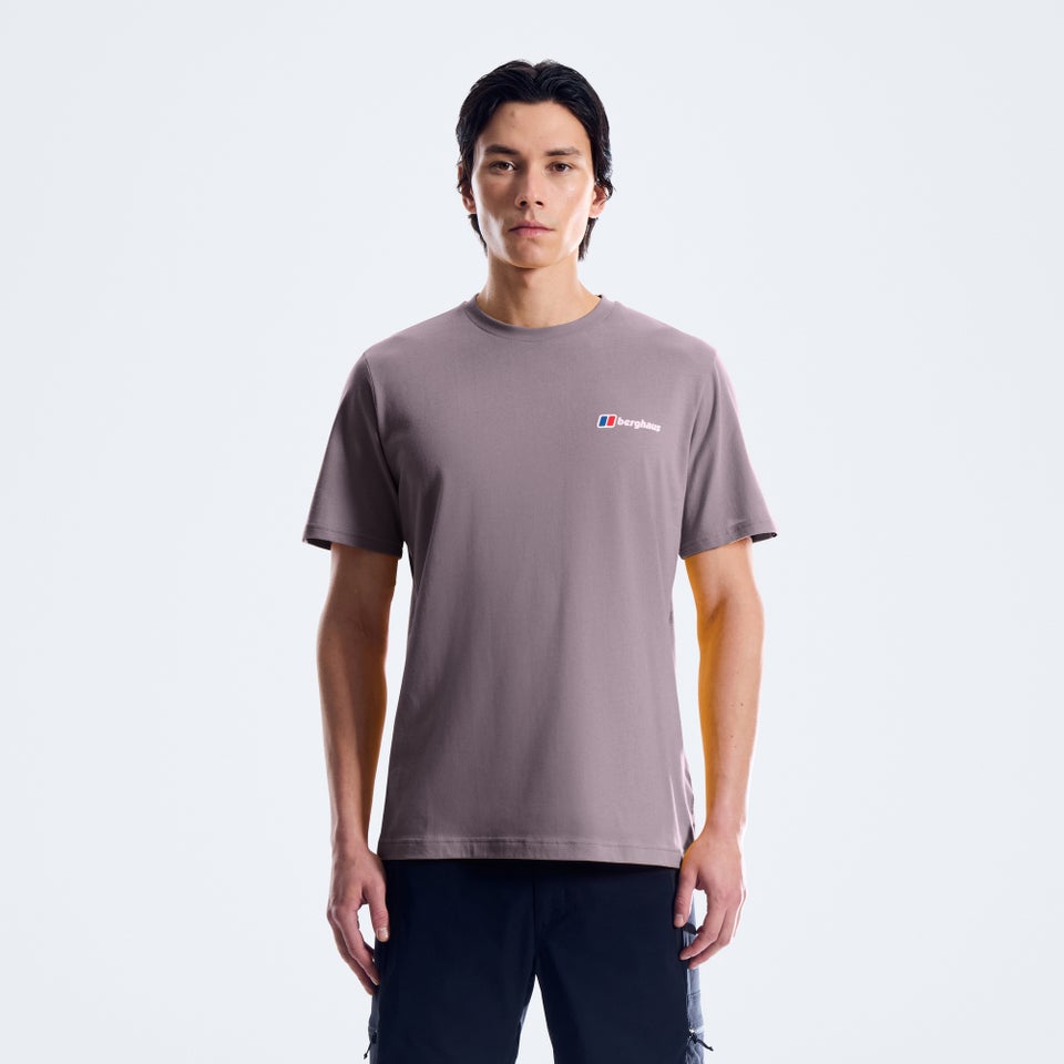 Men's Berghaus Class Logo Tee - Purple