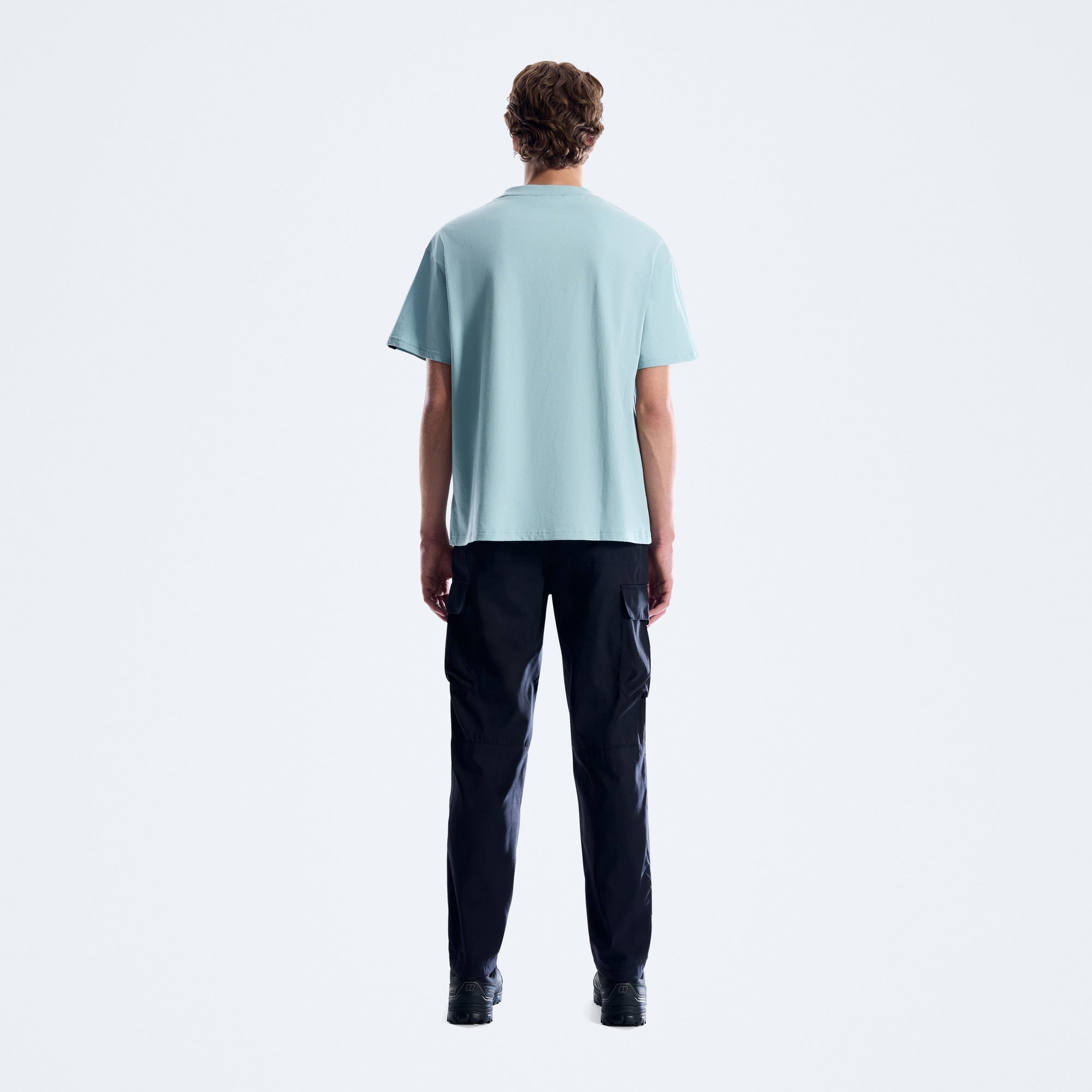 Geo Landscape Tee für Herren - HellBlau
