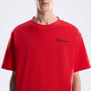 Men's Adventure Poster Tee Dark Red