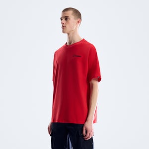 Men's Adventure Poster Tee Dark Red
