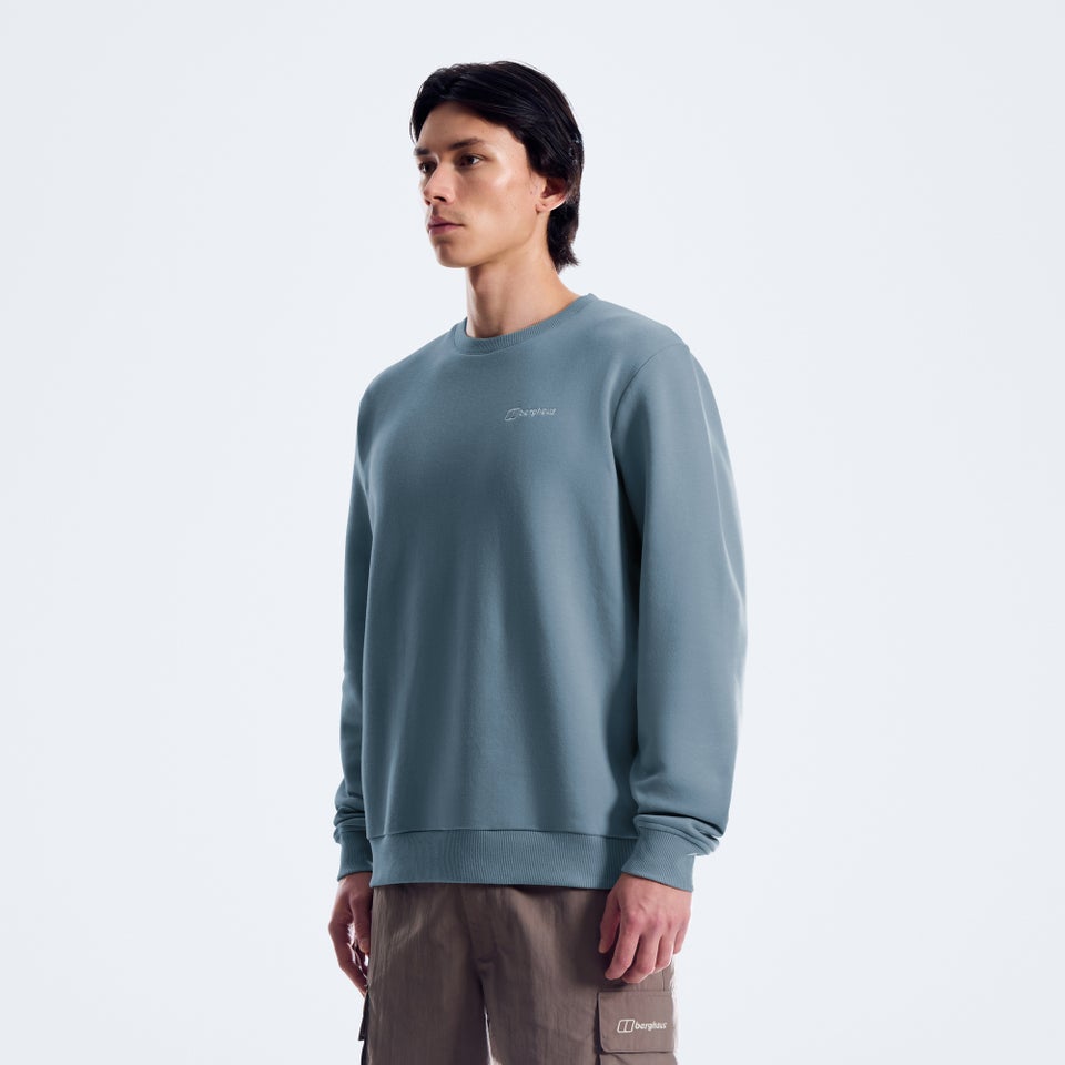 Men's Logo Crew Sweater - Blue