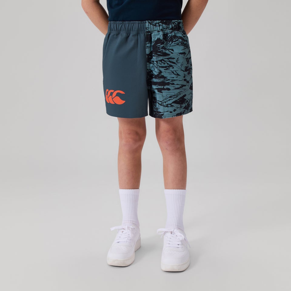 KIDS FORCE HARLEQUIN DRILL SHORT BLUE