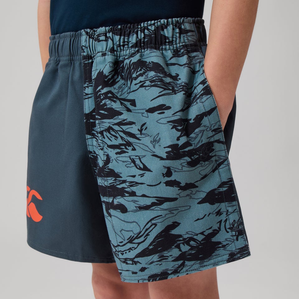 KIDS FORCE HARLEQUIN DRILL SHORT BLUE