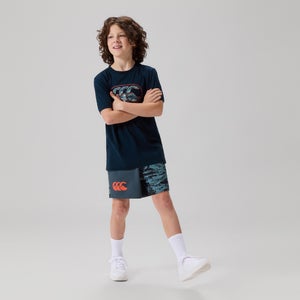KIDS FORCE HARLEQUIN DRILL SHORT BLUE