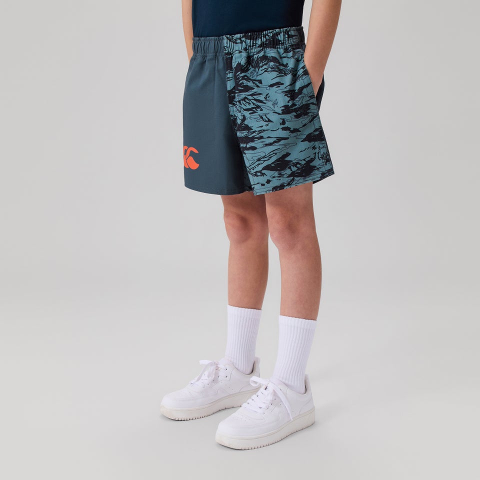 KIDS FORCE HARLEQUIN DRILL SHORT BLUE