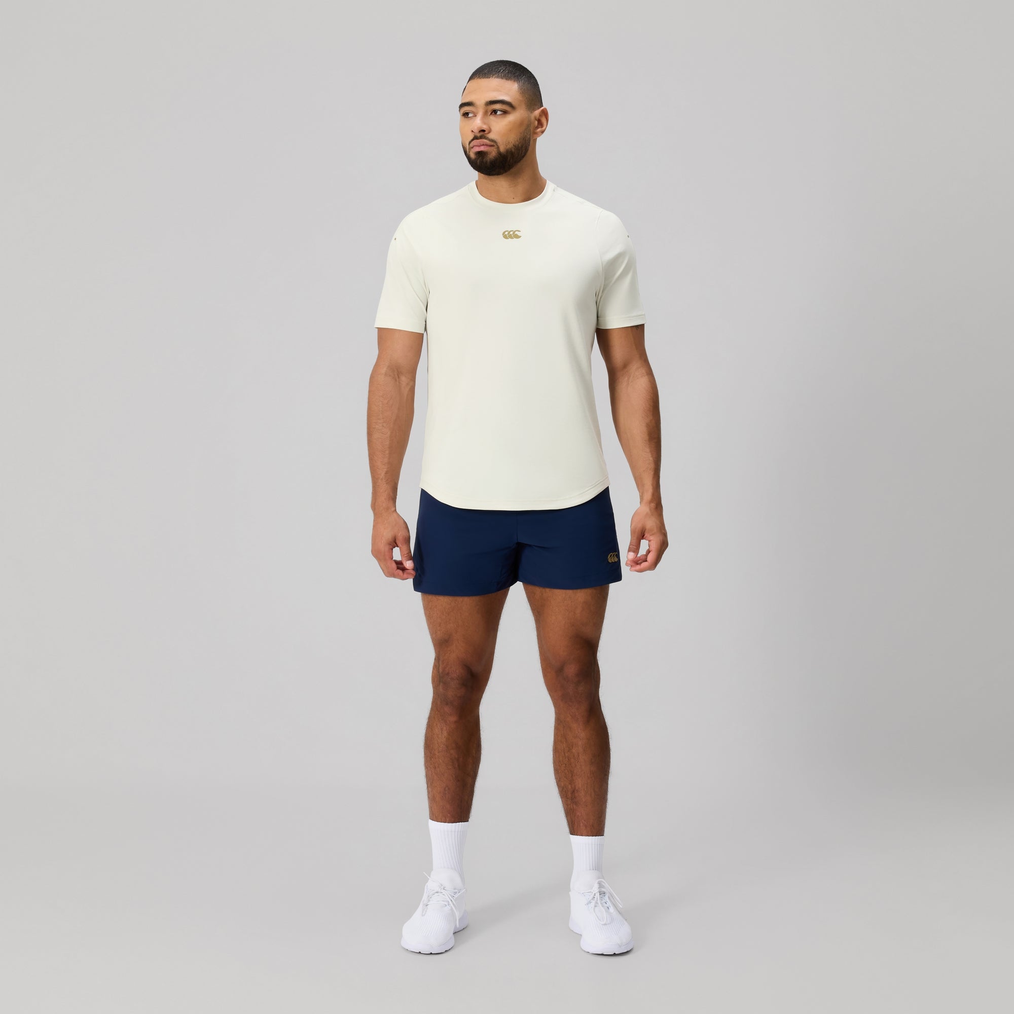 Mens Everest Dart Tech Tee White | Canterbury