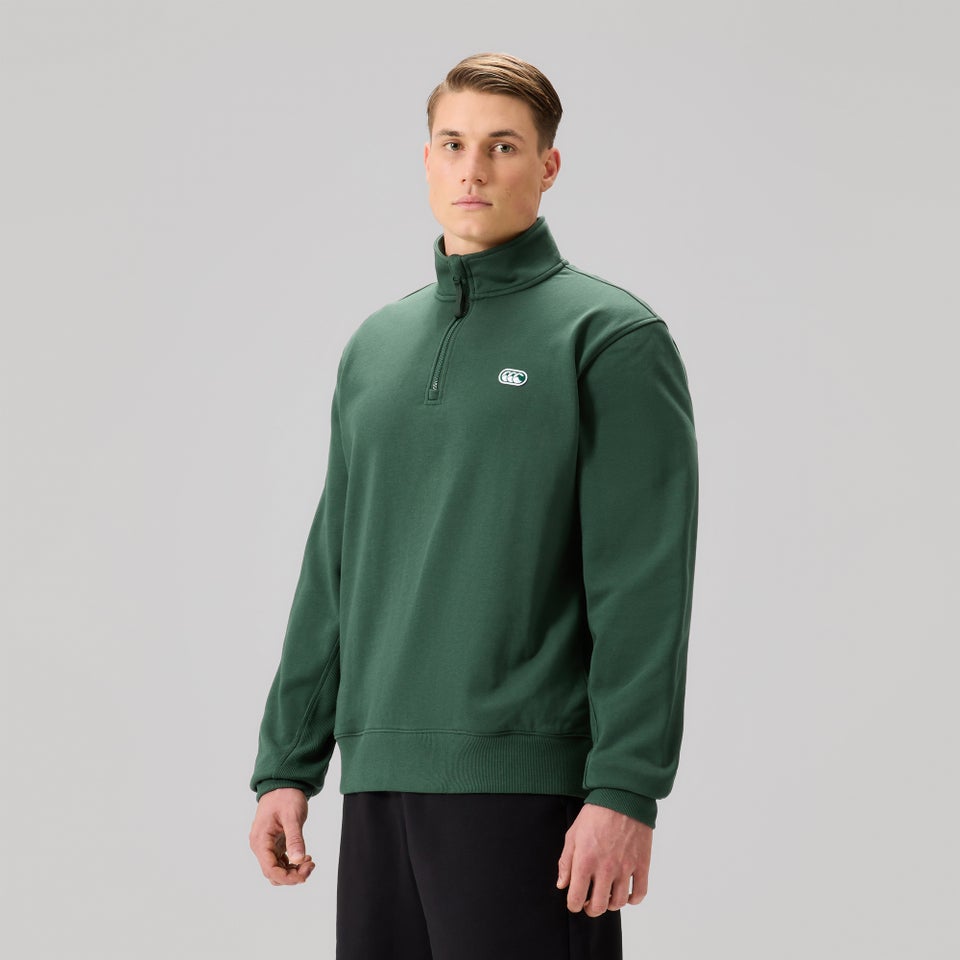 MENS EVERYDAY QUARTER-ZIP SWEATER GREEN