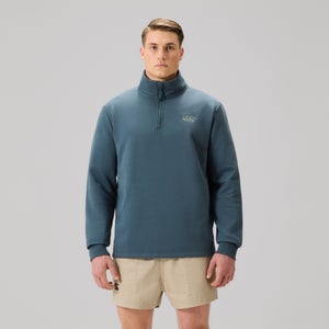 MENS FUNDAMENTALS QUARTER-ZIP SWEATER BLUE