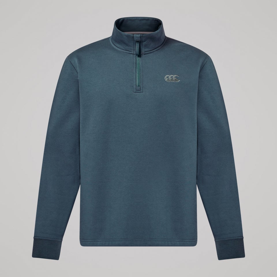MENS FUNDAMENTALS QUARTER-ZIP SWEATER BLUE