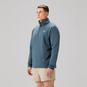 MENS FUNDAMENTALS QUARTER-ZIP SWEATER BLUE
