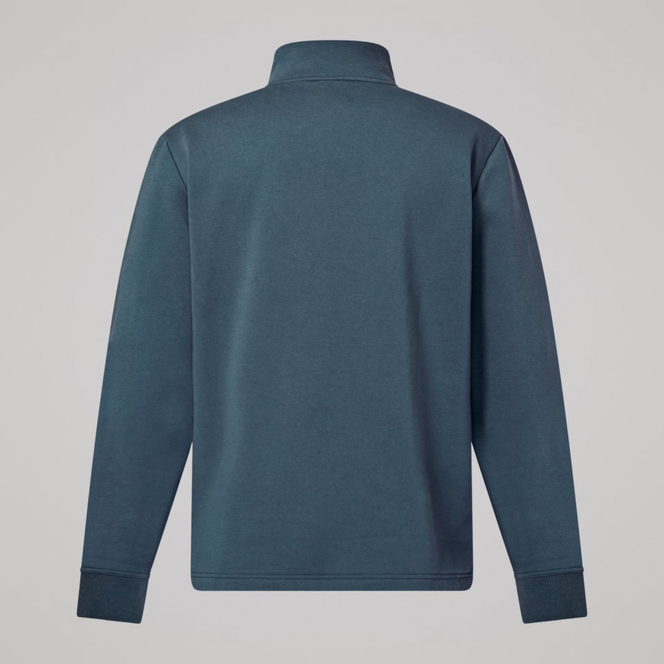 MENS FUNDAMENTALS QUARTER-ZIP SWEATER BLUE