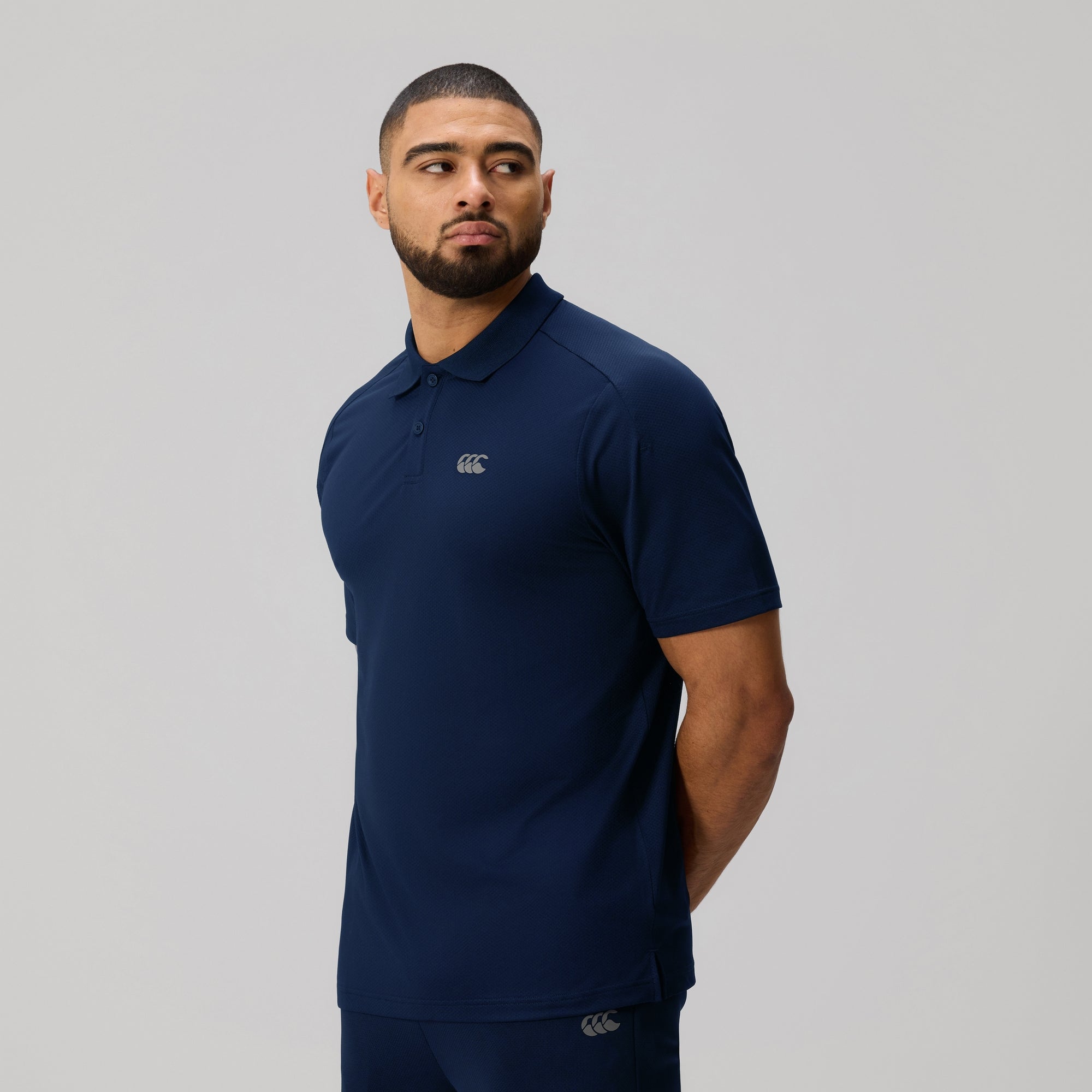 canterbury JAPAN MEDIA POLO ネイビー 5L Mens Tempo Polo Shirt Navy | Canterbury