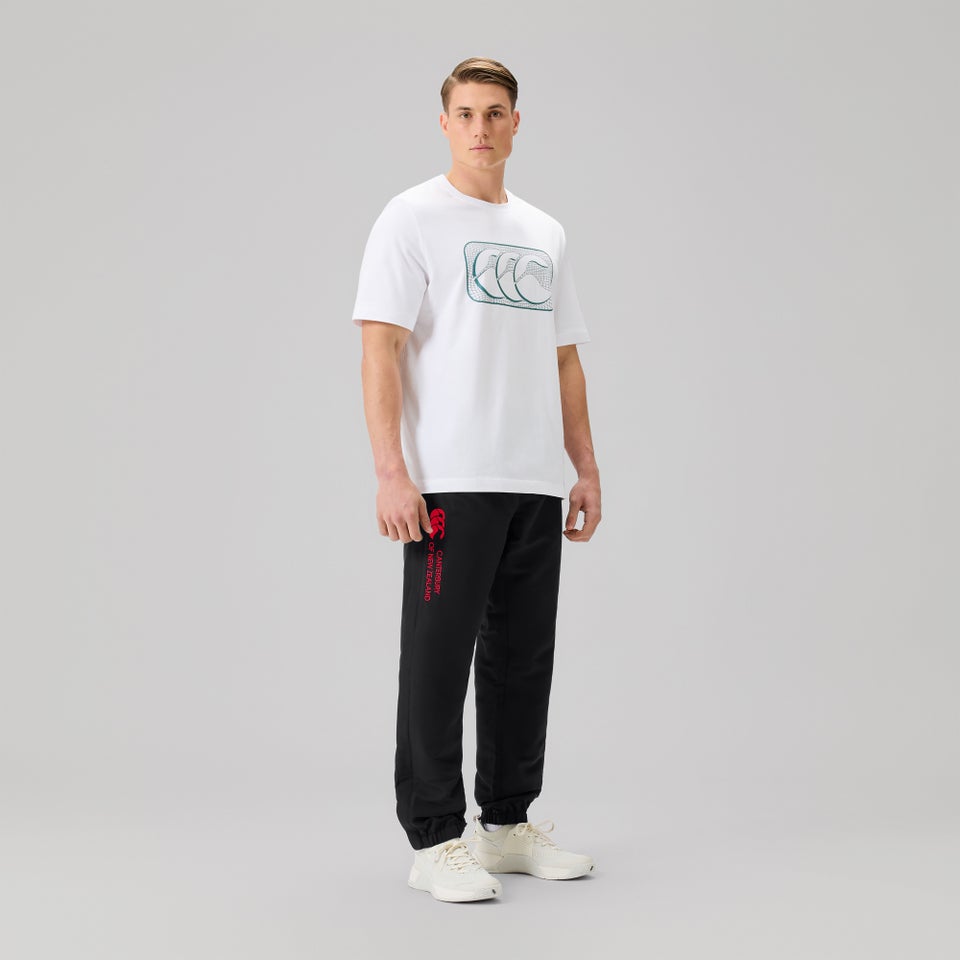 MENS CUFFED HEM STADIUM PANT BLACK