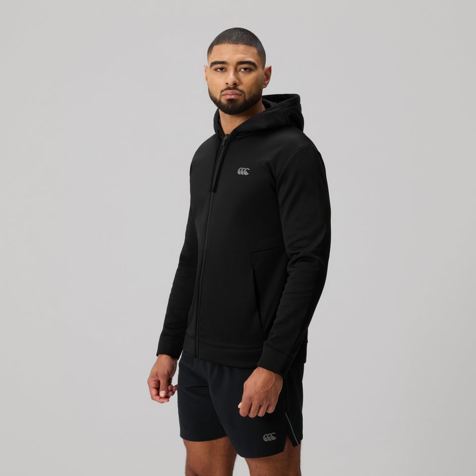 Mens Tempo Full Zip Hoodie Black