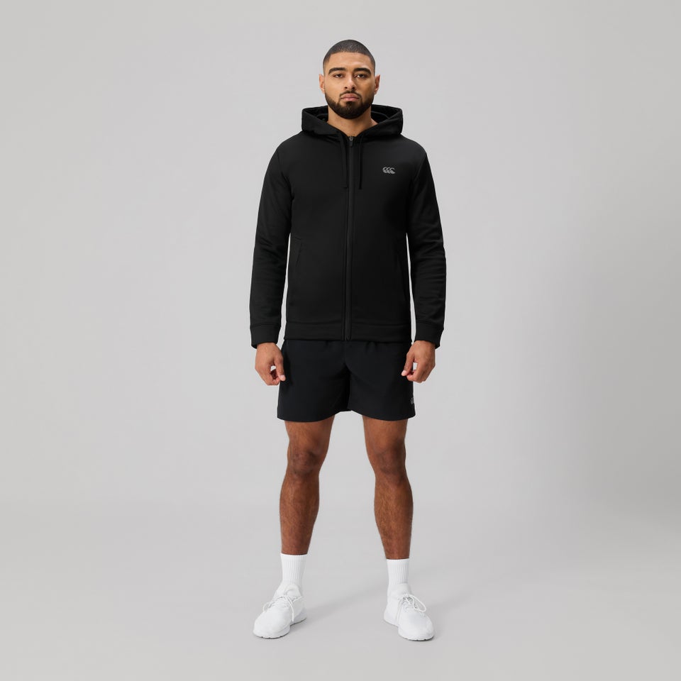 Mens Tempo Full Zip Hoodie Black