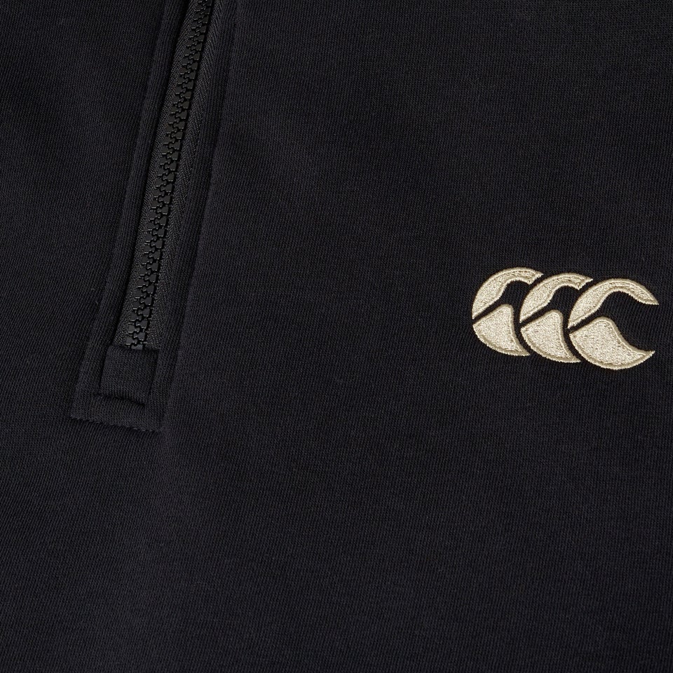 MENS FUNDAMENTALS QUARTER-ZIP SWEATER BLACK