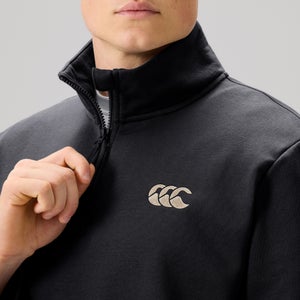 MENS FUNDAMENTALS QUARTER-ZIP SWEATER BLACK