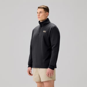 MENS FUNDAMENTALS QUARTER-ZIP SWEATER BLACK
