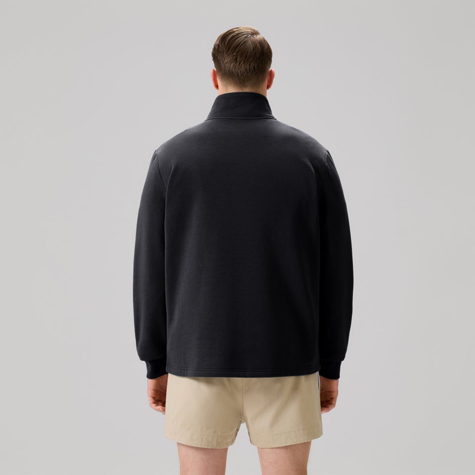 MENS FUNDAMENTALS QUARTER-ZIP SWEATER BLACK