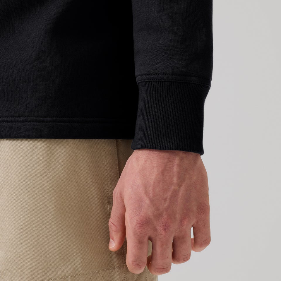 MENS FUNDAMENTALS QUARTER-ZIP SWEATER BLACK