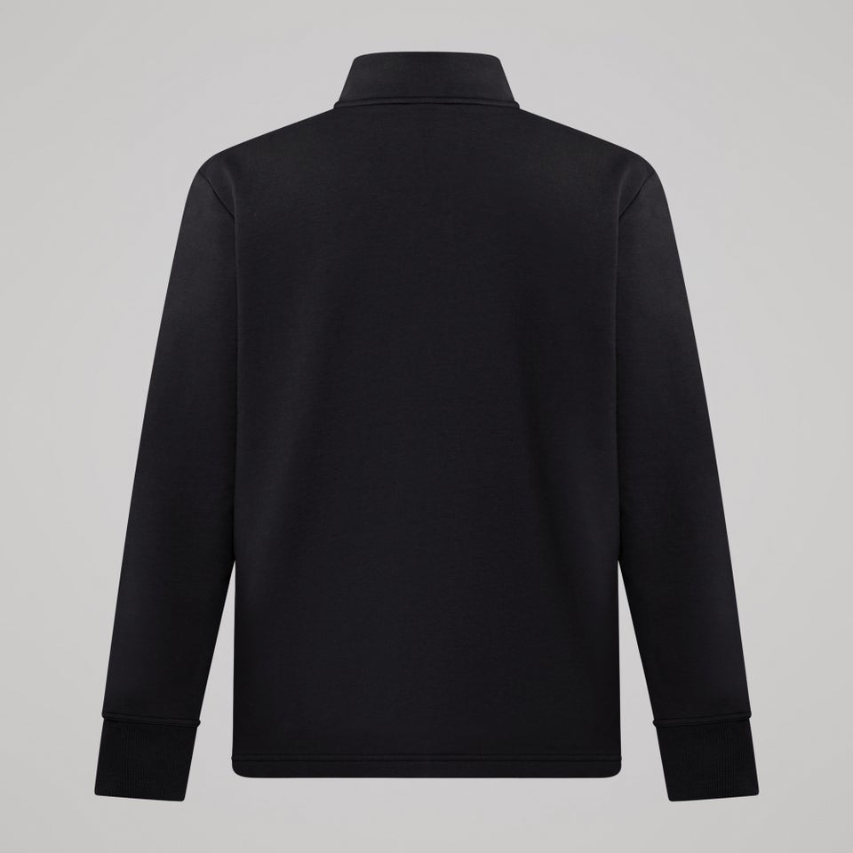 MENS FUNDAMENTALS QUARTER-ZIP SWEATER BLACK