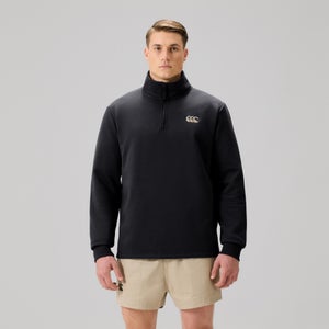 MENS FUNDAMENTALS QUARTER-ZIP SWEATER BLACK