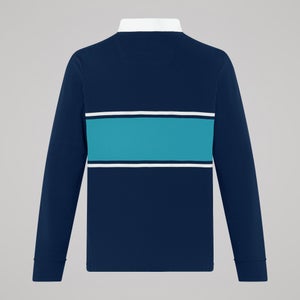 Mens Fundamentals Stripe Rugby Jersey Blue