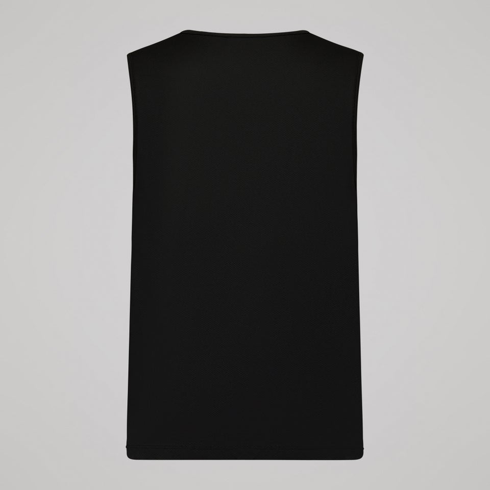 Mens Tempo Singlet Black