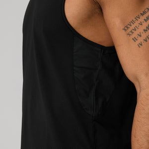 Mens Tempo Singlet Black